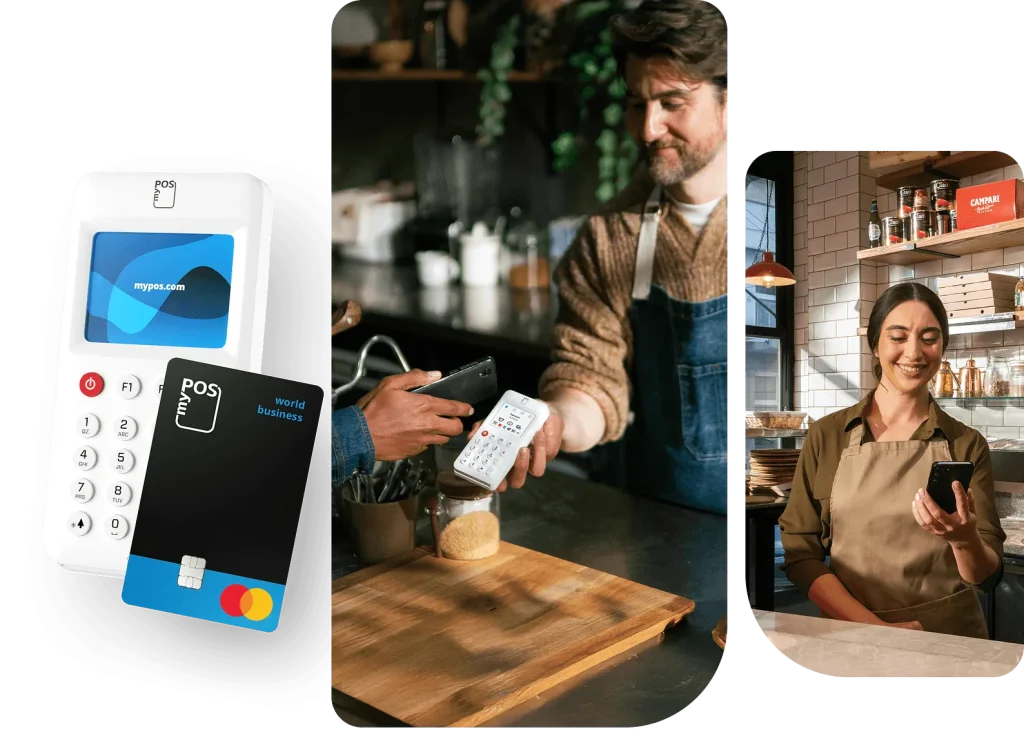 myPOS terminál modern dizájnnal